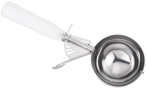 PATIKIL 5.3 Ounce Ice Cream Scoop with Trigger, White 158ML