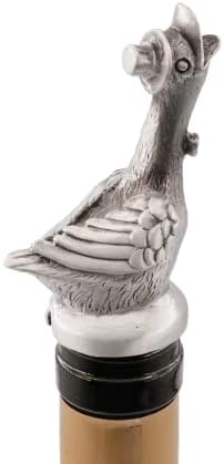 Animal Wine Aerator & Liquor Pourer for Bar,Home and Party Wine Pourer Aerator Festival Gift (Duck Silver Gray)