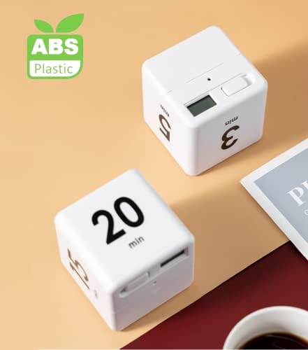 Feilifan Cube Timer, Productivity Cube Flip Timer, 15-20-30-60 Minute