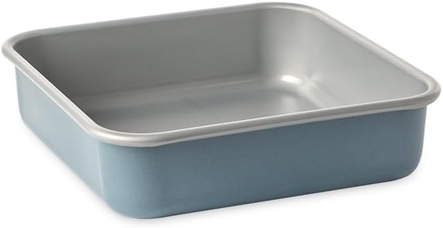 Nordic Ware Brilliant™ Colorful Bakeware 9-Inch Square Pan, Nonstick made without PFAS or PTFE for safe cooking; Reinforced steel rim prevents warping