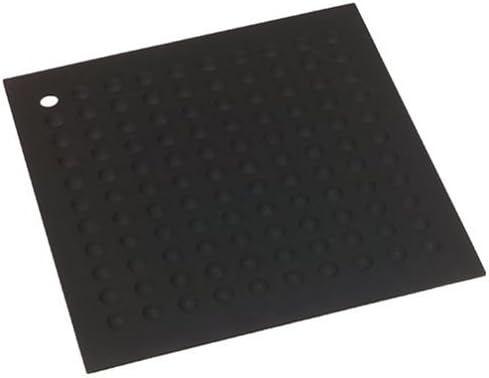 Lamson Jumbo Silicone Trivet, 11.5 x 11.5 in Large Hot Pad, Black | Extra-wide square takes Dutch ovens, casseroles and sheet pans; rated to 450F; rolls flat to store; BPA free