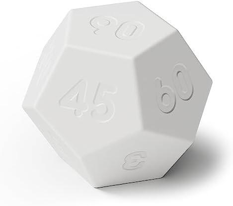 mooas Dodecagon Time Ball Rechargeable Mini Timer (White)