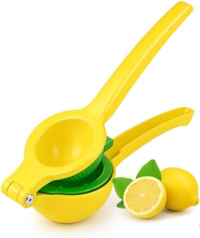 OCHI Heavy Duty Lemon Lime Squeezer – Manual Citrus Juicer Press, No Pulp or Seeds, Premium Metal Handheld Tool, Dishwasher Safe, Ideal for Lemons, Limes & More