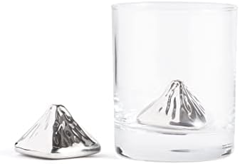 Outset Stainless Steel Whiskey Stone Set, 2 Mountain Chillers