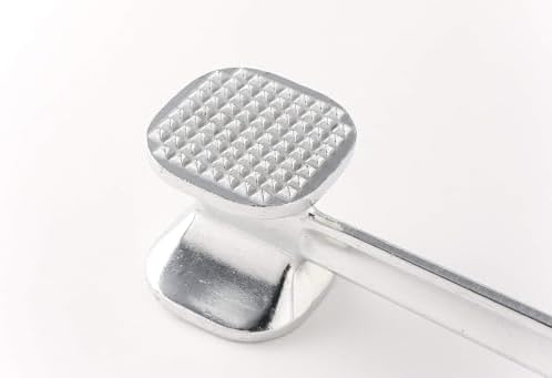 TrueCraftware-10-1/8" Meat Tenderizer Aluminum Head and Handle- Meat Tenderizer Hammer Dual-side Mallet for Kitchen