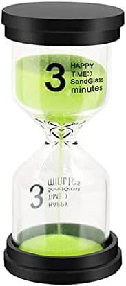 Sand Timer, Sand Timers Colorful 3 Minutes Sandglass Timer with Protective Cover for Classroom Home Office Cooking