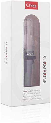 CHEER MODA Wine Aerator Pourer - Wine Aerating Pourer, Premium Decanter Spout, Portable Wine Pourer, Best Gift for Wine Lovers and Enthusiast, Black