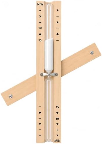 Sauna Sand Timer 15 Minute Wooden 360° Rotating Hourglass for SPA Home