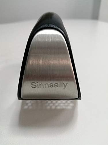 Sinnsally Garlic Press Rocker Garlic Peeler Garlic Mincer Rocker Stainless Steel Garlic Press Mincer Crusher Peeler Squeezer Slicer and Professional Press Garlic Tool (Blue Garlic Peeler)