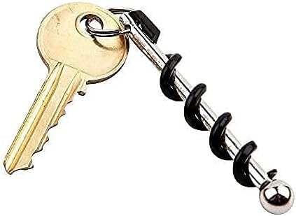 Multi-Tool Waiters Corkscrew Portable Red Wine Bottle Hinged Opener Set with Keychain