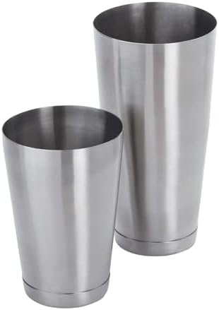 American Metalcraft BSSET Boston Shaker Set, Stainless Steel, Weighted, 18 oz. and 28 oz.
