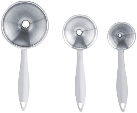 3Pcs/set Stainless Steel Funnels for Transferring Oil Wine Liquid Powder Practical Kitchen Tool, Stainless Steel Mini Funnel for Essential Oil Bottles