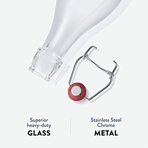 Bormioli Rocco Swing Bottles, 4.25 Oz - Clear, Set of 4