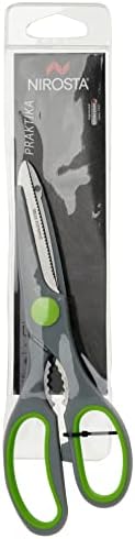 "Praktika" Super Scissors With Opener, 8.27", Gray/Green