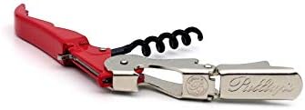 Pulltap's Genuine Slider 900 Waiter's Corkscrew – Double-Hinged Wine Key with Sliding Foil Cutter – Patented Design – Made in Spain – Rojo (Red)