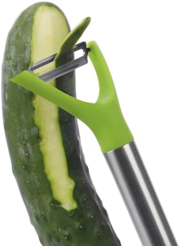 Progressive International Orange and Stainless Steel Julienne Peeler