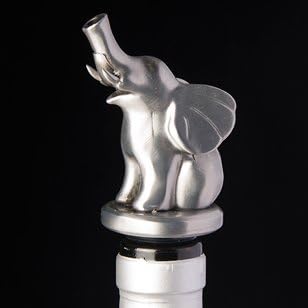 Stainless Steel Elephant Wine Aerator Pourer - Deluxe Decanter Spout for Robust Red and White Wine - Pour Amore Bottle Pourer/Stopper & Air Diffuser by Chris's Stuff