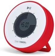 Time Timer Twist - Updated - 90-Minute Digital Visual Countdown Clock — Magnetic with Kickstand for Kids Classroom Learning, Study Tool, Teachers Desk, Exercise and Kitchen Timer (Red)