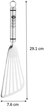 Tala Stainless Steel Flexible Slotted Turner, Essential Kitchen Spatula for use When Frying, Cooking or Lifting Foods Such as Meats, Fish, Eggs, Vegetables, Silver