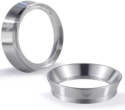 Espresso Funnel 58mm and Puck Screen Set - Includes Stainless Steel Portafilter Funnel and 3pcs Filters for 58mm Portafilter Baskets