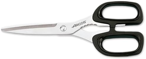 Arcos Series Prochef - Kitchen Scissors - Blade Stainless Steel 8" - Handle Polypropylene Black color