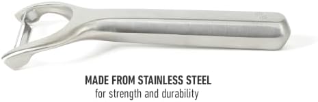 Calphalon Stainless Steel Vegetable Peeler with Swivel Blade, Ergonomic Non-Slip Grip Handle for Fruits & Vegetables, Kitchen Peeler for Smooth Peeling & Meal Prep