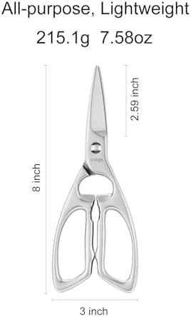 LIVINGO Kitchen Shears Heavy Duty Stainless Steel Multi Purpose Scissors
