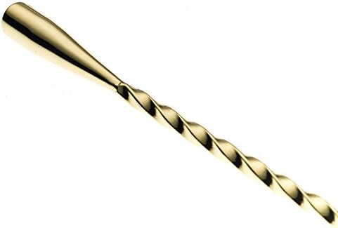 Barfly Teardrop Bar Spoon, End 11 13/16" (30 cm), Gold