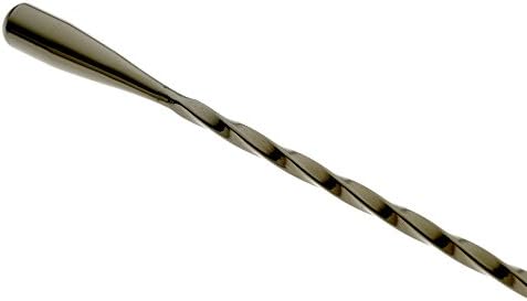 Barfly Bar Spoon, Teardrop End 15 3/4" (40.0 Cm), Gun Metal Black