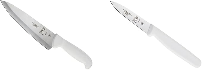 Mercer Culinary Ultimate White 8-Inch Chef's Knife and 3-Inch Paring Knife