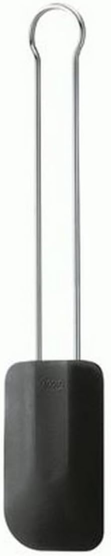 Rosle Stainless Steel & Silicone Flexible Spatula, 10.25-Inch, Black