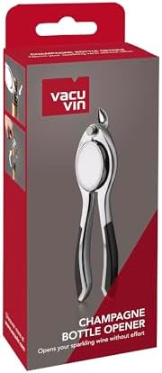 Vacu Vin Champagne Bottle Opener, Stainless Steel