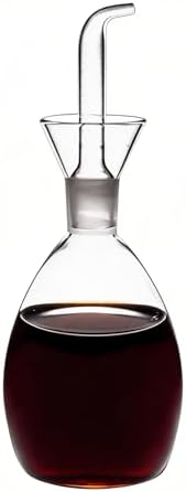 ELETON Planet Glass Oil Decanter and Cruet 10 Ounces
