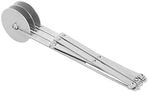 Pasta Cutter, Multi Wheel Stainless Steel Expandable Pizza Slicer Multi-round Dough Divider for Kitchen Baking Tool(3 Wheel)