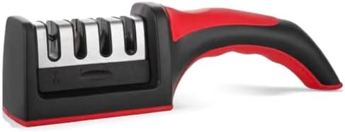 3 Stage Portable Knife Sharpener Sharpening Tool, Anti-slip,Easy To Repair,Restore and Polish Blades