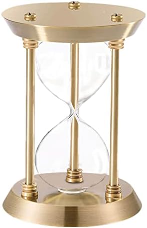 Empty Hourglass Fillable, Large Antique DIY Sand Timer Set, Metal Sand Watch Brass Frame Without Sand, Unity Ceremony Kit for Wedding Home, Desk, Office Decorative