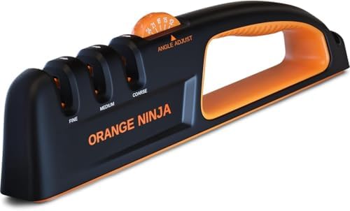 5 Precision Adjust Knife Sharpener- 3-Stage Premium Kitchen Knife Sharpener