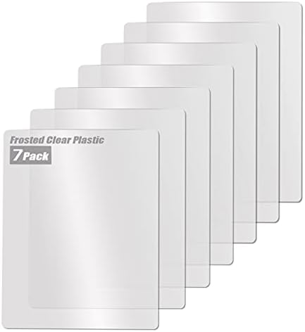 Plastic Cutting Board Set of 7, Frosted Clear Flexible Cutting Mats, BPA-Free, Non-Porous, Dishwasher Safe, Transparent