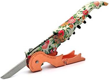 Pulltap's Genuine Collection Floral 900 Waiter's Corkscrew – Double-Hinged Wine Key with Sliding Foil Cutter – Patented Design – Made in Spain – Flower Color