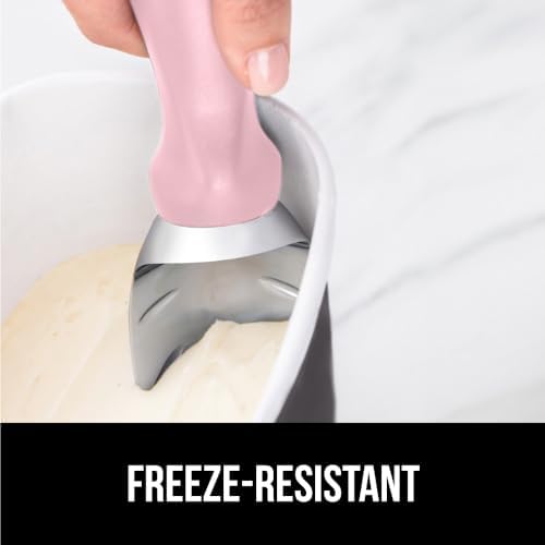 GORILLA GRIP® Heavy Duty Ice Cream Scoop, Professional Scooper, Pink