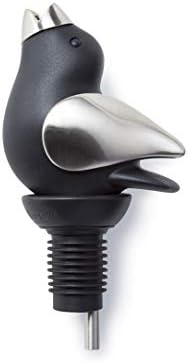 Wine Pourer - Black and Chrome