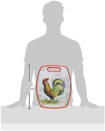 Cuisinart Rooster Collection Cutting Board, Multicolor