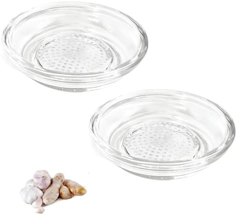 2PCS Glass Ginger Grater Dishwasher Safe 3.74Inch