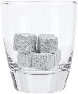 Thirsty Rhino Batu Marble, Natural Marble Reusable Whiskey Stones Drink Chilling Rocks Ice Cubes, Grey (2 Sets of 6 Stones)