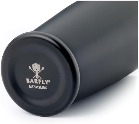 Barfly Cocktail Shaker with Weighted Bottom, Deluxe 28 oz, Matte Black