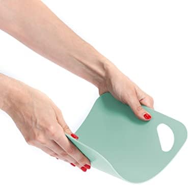 Zeller 26155 Cutting Mat Set 2 Pieces Plastic Lime/Mint Approx. 29 x 19 cm Chopping Board Dishwasher Safe