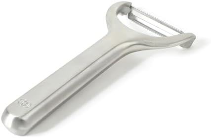 Calphalon Stainless Steel Vegetable Peeler with Swivel Blade, Ergonomic Non-Slip Grip Handle for Fruits & Vegetables, Kitchen Peeler for Smooth Peeling & Meal Prep