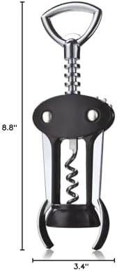 Vacu Vin 68425606 Winged Corkscrew Gift Pack, Stainless Steel