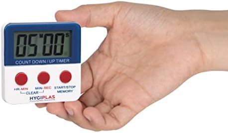 Hygiplas Digital Countdown Timer with Magnetic Back & Large Display