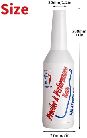 SuproBarware Flair Bottles Practice Set of 3 Bartender Practice Bottle 25oz/750ml Flair Bartending Kit Performance Training Bar Liquor White Decorative Shaker for Bar Pub Wine Cocktail